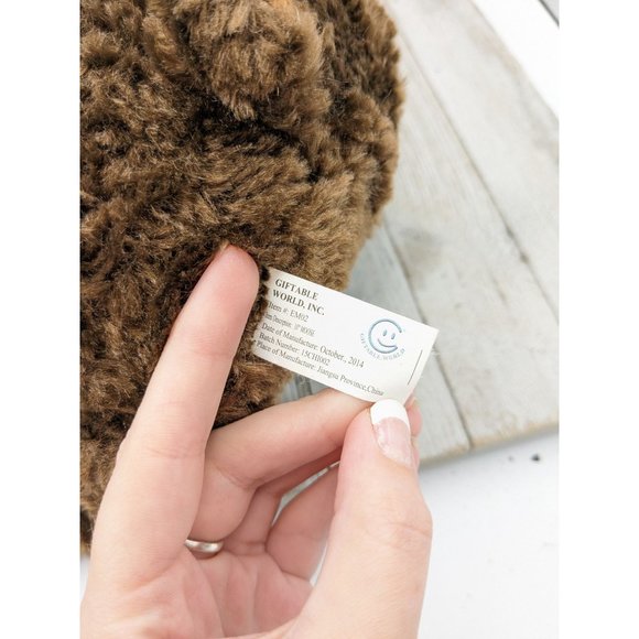 Moose Sitting up Plush Stuffed Animal Toy 12" Giftable World Brown 2014 - Picture 4 of 4